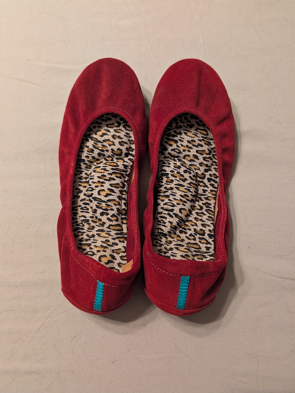 Rouge Red Suede Tieks Ballet Flats